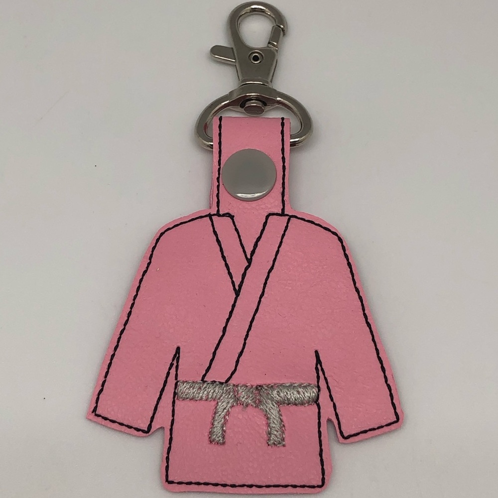 Pink Gi Key Fob Bag Tag